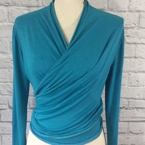 Patagonia teal Waterfall Wrap Around Top Size M